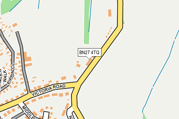 BN27 4TQ map - OS OpenMap – Local (Ordnance Survey)