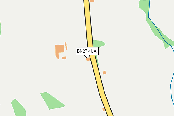 BN27 4UA map - OS OpenMap – Local (Ordnance Survey)