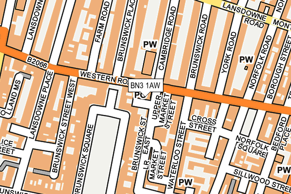 BN3 1AW map - OS OpenMap – Local (Ordnance Survey)