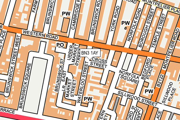 BN3 1AY map - OS OpenMap – Local (Ordnance Survey)