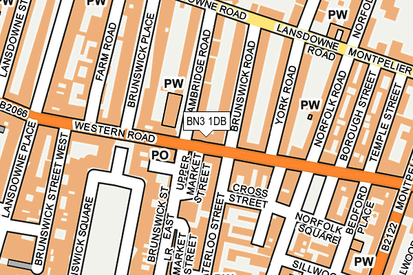 Map of 21/22 BURLINGTON STREET MANAGEMENT LIMITED at local scale
