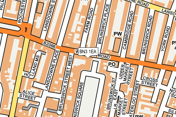 BN3 1EA map - OS OpenMap – Local (Ordnance Survey)