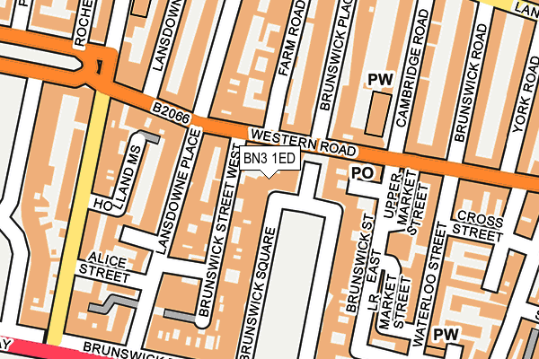 BN3 1ED map - OS OpenMap – Local (Ordnance Survey)