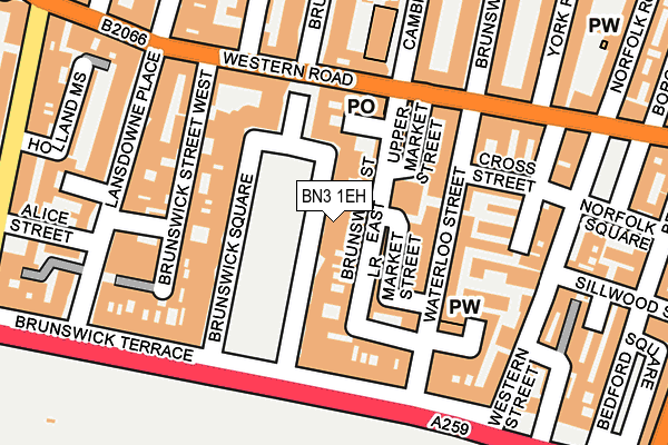 BN3 1EH map - OS OpenMap – Local (Ordnance Survey)