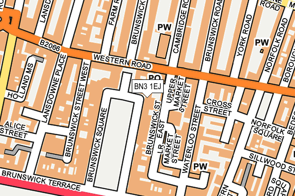 BN3 1EJ map - OS OpenMap – Local (Ordnance Survey)