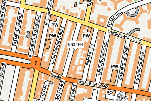 BN3 1FH map - OS OpenMap – Local (Ordnance Survey)