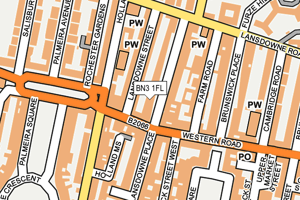BN3 1FL map - OS OpenMap – Local (Ordnance Survey)