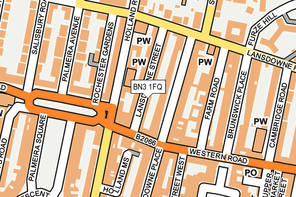 BN3 1FQ map - OS OpenMap – Local (Ordnance Survey)
