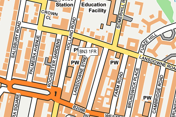 BN3 1FR map - OS OpenMap – Local (Ordnance Survey)