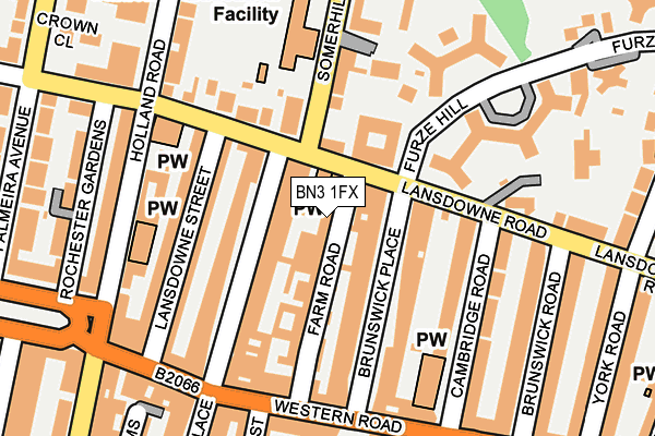 BN3 1FX map - OS OpenMap – Local (Ordnance Survey)