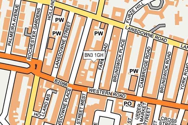 BN3 1GH map - OS OpenMap – Local (Ordnance Survey)