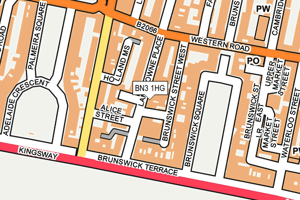 BN3 1HG map - OS OpenMap – Local (Ordnance Survey)