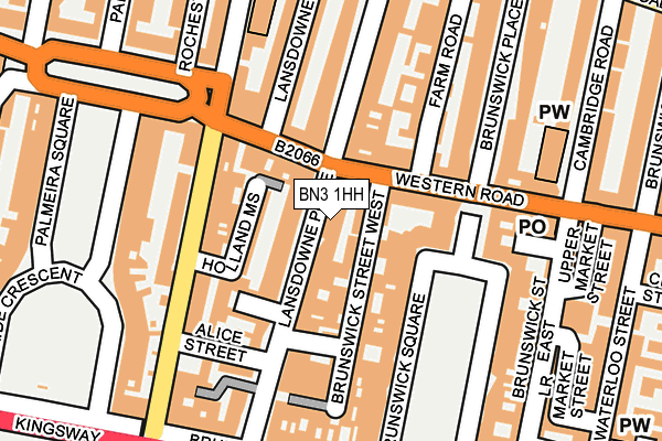 BN3 1HH map - OS OpenMap – Local (Ordnance Survey)