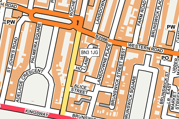 BN3 1JG map - OS OpenMap – Local (Ordnance Survey)