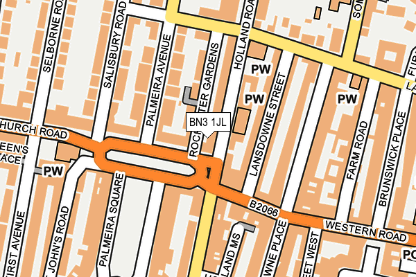 BN3 1JL map - OS OpenMap – Local (Ordnance Survey)