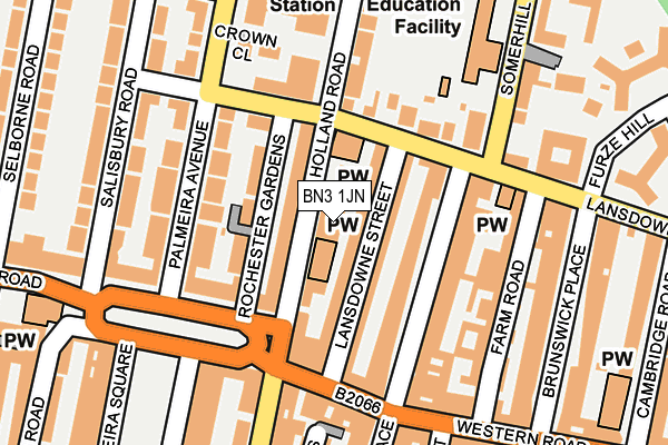 BN3 1JN map - OS OpenMap – Local (Ordnance Survey)