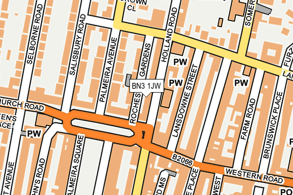 BN3 1JW map - OS OpenMap – Local (Ordnance Survey)