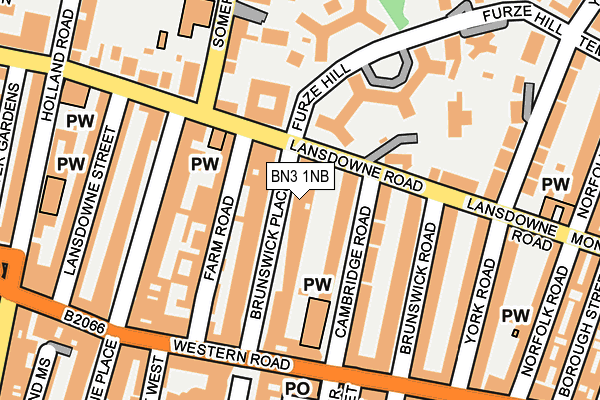 BN3 1NB map - OS OpenMap – Local (Ordnance Survey)