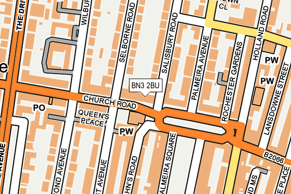 BN3 2BU map - OS OpenMap – Local (Ordnance Survey)
