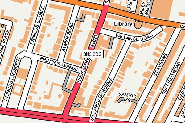 BN3 2DG map - OS OpenMap – Local (Ordnance Survey)