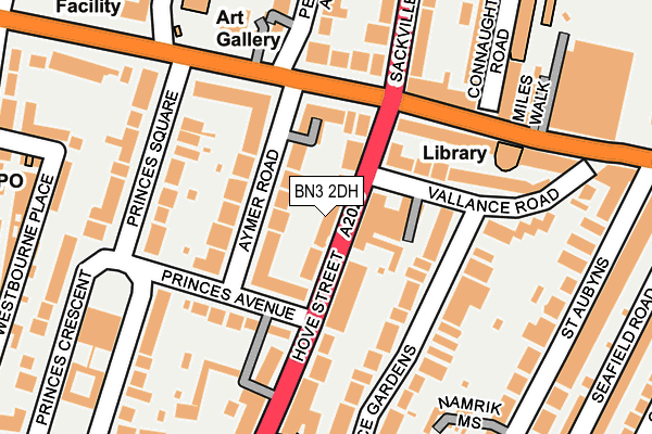 BN3 2DH map - OS OpenMap – Local (Ordnance Survey)