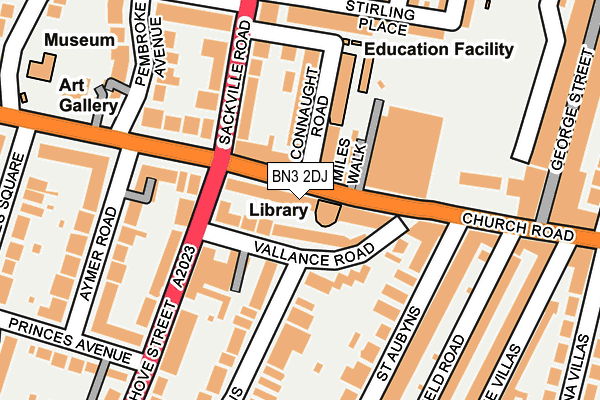 BN3 2DJ map - OS OpenMap – Local (Ordnance Survey)