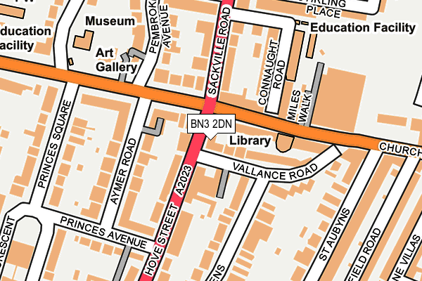 BN3 2DN map - OS OpenMap – Local (Ordnance Survey)