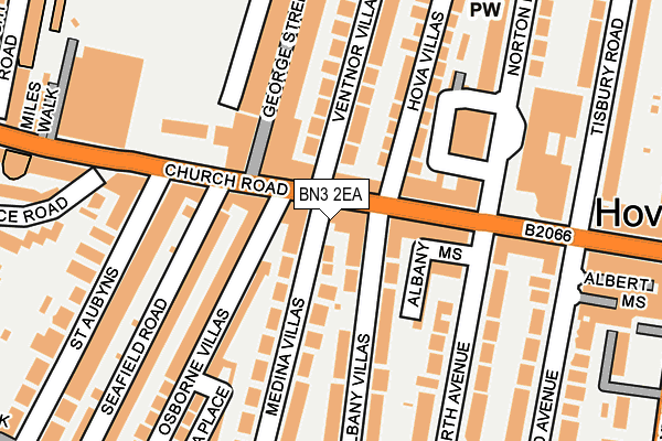 BN3 2EA map - OS OpenMap – Local (Ordnance Survey)