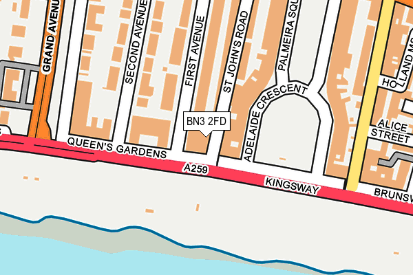 Map of 20 DYKE ROAD (BRIGHTON) LIMITED at local scale