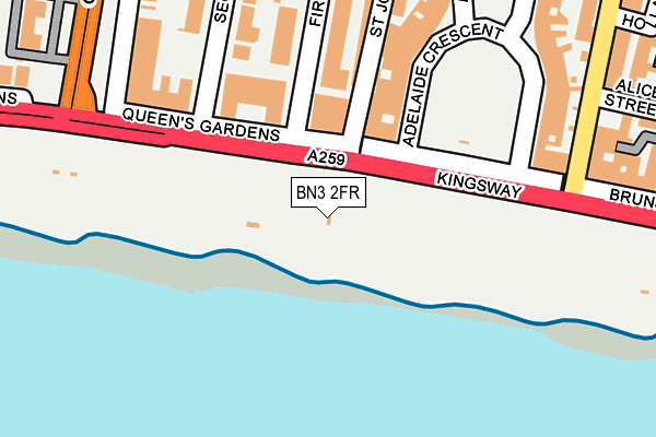BN3 2FR map - OS OpenMap – Local (Ordnance Survey)