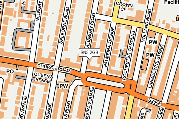 BN3 2GB map - OS OpenMap – Local (Ordnance Survey)