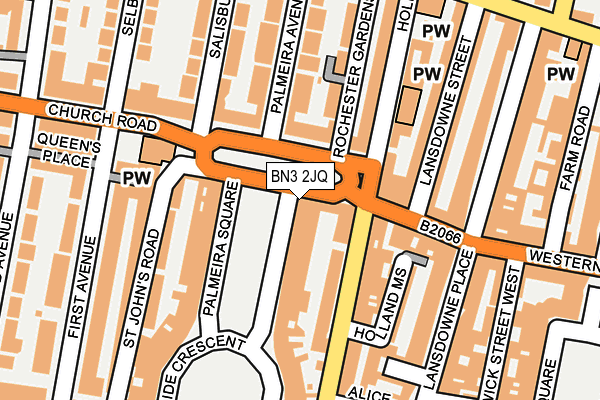 Map of LEWES CRESCENT MEWS RESIDENTS COMPANY LIMITED at local scale