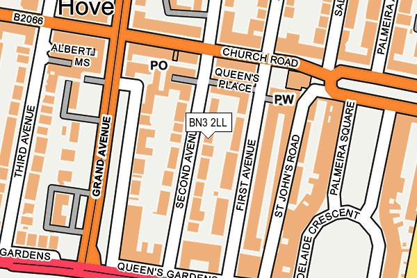 BN3 2LL map - OS OpenMap – Local (Ordnance Survey)
