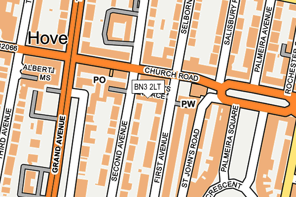 BN3 2LT map - OS OpenMap – Local (Ordnance Survey)