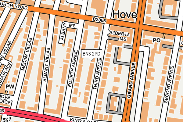 Map of KEW PLACE LIMITED at local scale