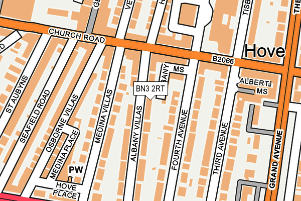 BN3 2RT map - OS OpenMap – Local (Ordnance Survey)