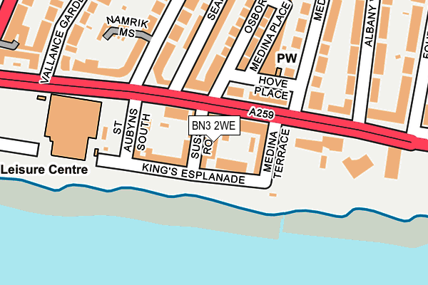 BN3 2WE map - OS OpenMap – Local (Ordnance Survey)