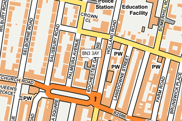 BN3 3AY map - OS OpenMap – Local (Ordnance Survey)
