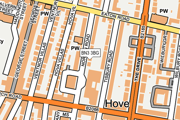 BN3 3BG map - OS OpenMap – Local (Ordnance Survey)
