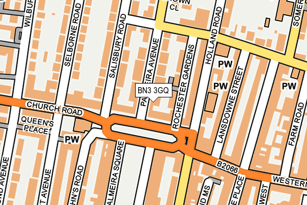 BN3 3GQ map - OS OpenMap – Local (Ordnance Survey)