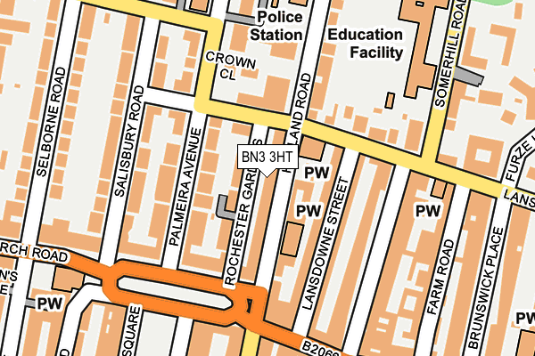 BN3 3HT map - OS OpenMap – Local (Ordnance Survey)