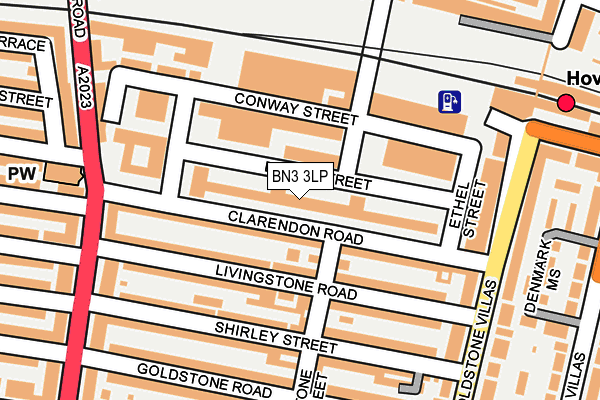 BN3 3LP map - OS OpenMap – Local (Ordnance Survey)
