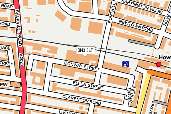 BN3 3LT map - OS OpenMap – Local (Ordnance Survey)