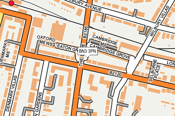 BN3 3PN map - OS OpenMap – Local (Ordnance Survey)