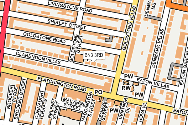 BN3 3RD map - OS OpenMap – Local (Ordnance Survey)