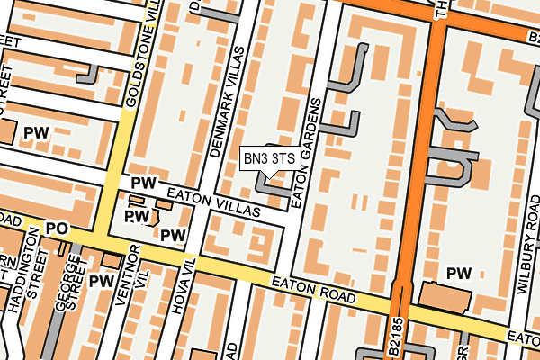 BN3 3TS map - OS OpenMap – Local (Ordnance Survey)