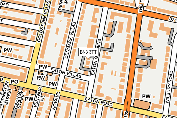 BN3 3TT map - OS OpenMap – Local (Ordnance Survey)