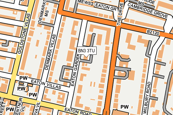 BN3 3TU map - OS OpenMap – Local (Ordnance Survey)
