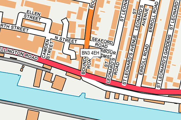 BN3 4EH map - OS OpenMap – Local (Ordnance Survey)