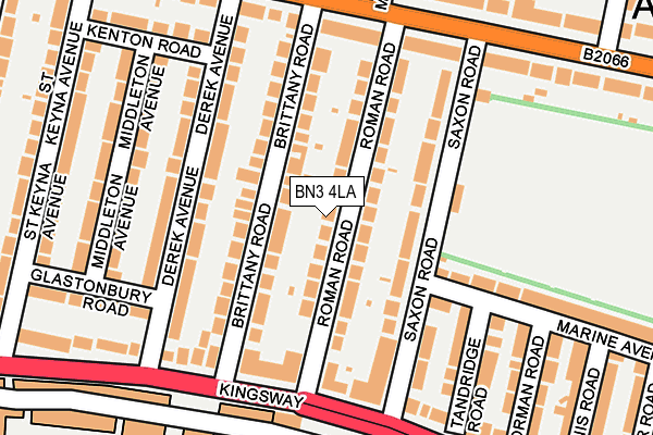 BN3 4LA map - OS OpenMap – Local (Ordnance Survey)